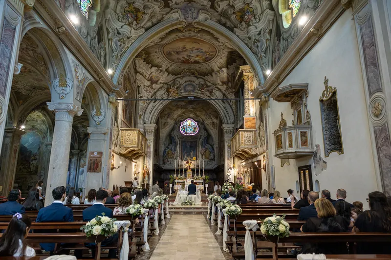 Luigi e Valentina a Villa Fenaroli – la cerimonia in chiesa, foto 11