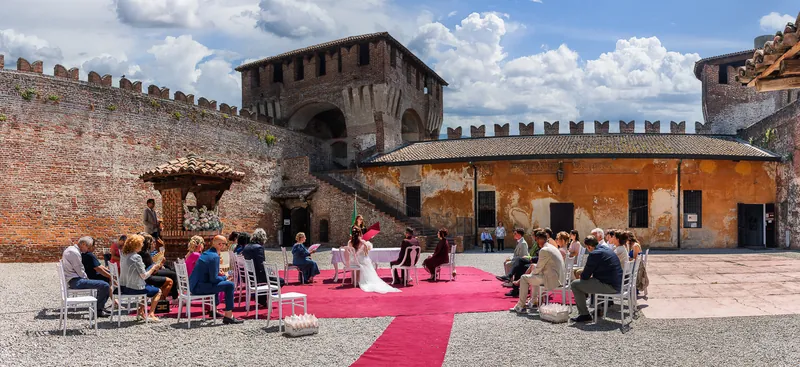 Marina e Federico a Villa Fenaroli – la cerimonia nel cortile, foto 4