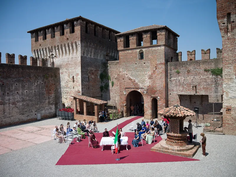 Marina e Federico a Villa Fenaroli – la cerimonia nel cortile, foto 8