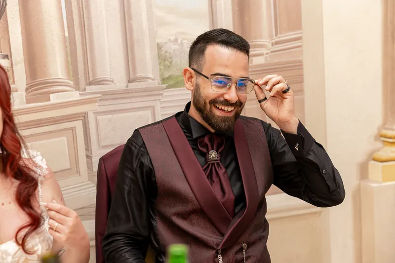 Marina e Federico a Villa Fenaroli – il ricevimento nel salone, foto 7