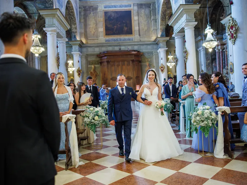 Miriam e Antonino a Villa Fenaroli – la cerimonia in chiesa, foto 4