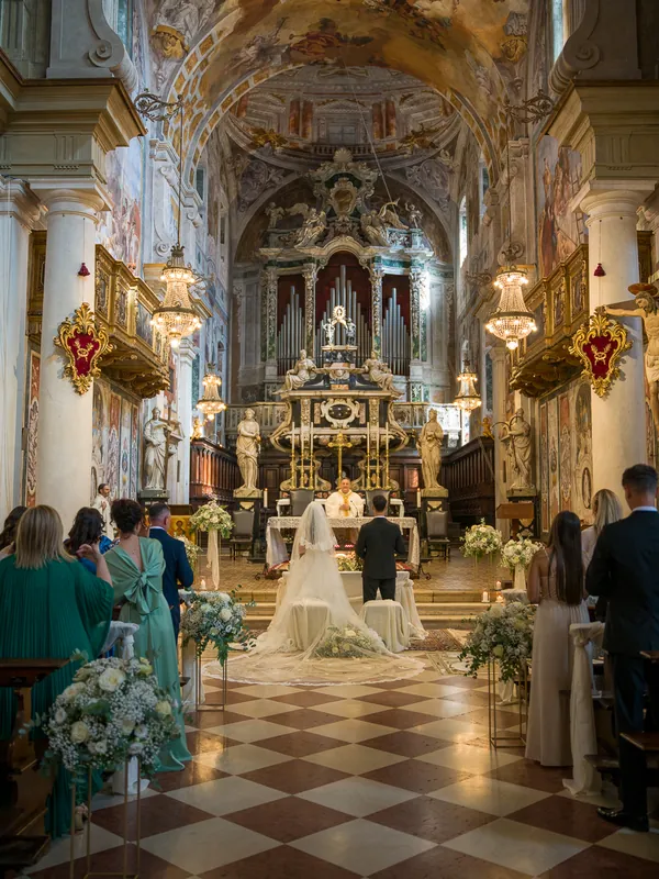 Miriam e Antonino a Villa Fenaroli – la cerimonia in chiesa, foto 6