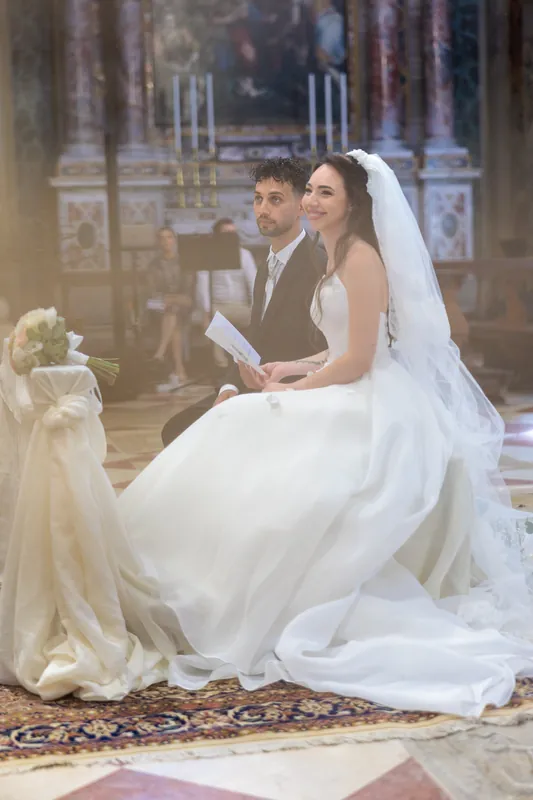 Miriam e Antonino a Villa Fenaroli – la cerimonia in chiesa, foto 7