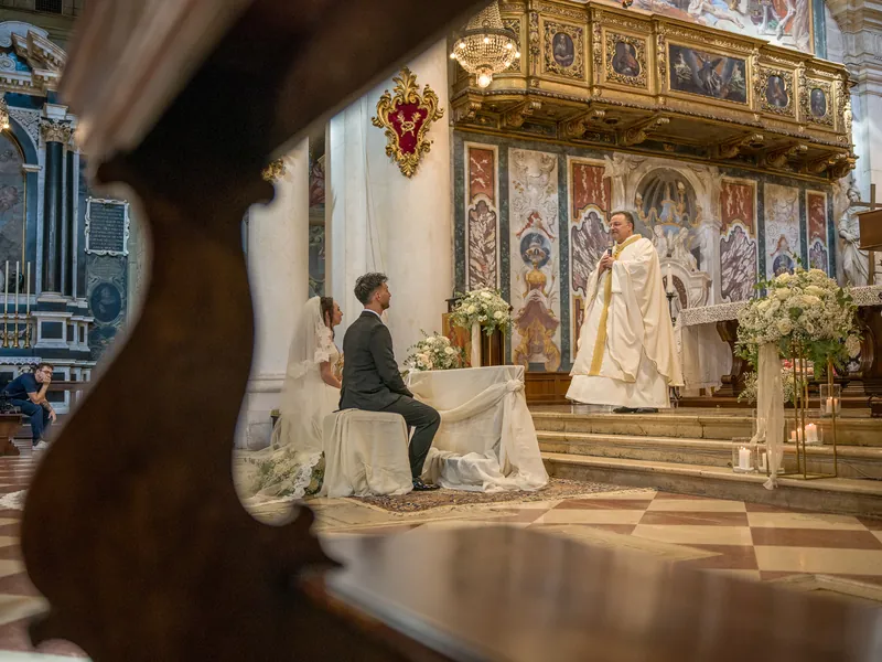 Miriam e Antonino a Villa Fenaroli – la cerimonia in chiesa, foto 11