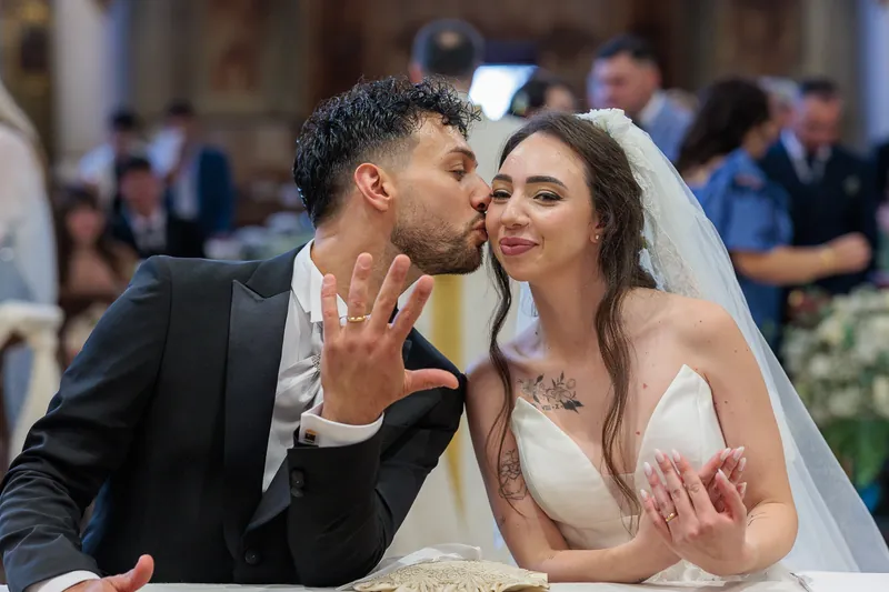 Miriam e Antonino a Villa Fenaroli – la cerimonia in chiesa, foto 13