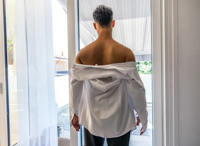 Miriam e Antonino a Villa Fenaroli – i preparativi dello sposo, foto 4
