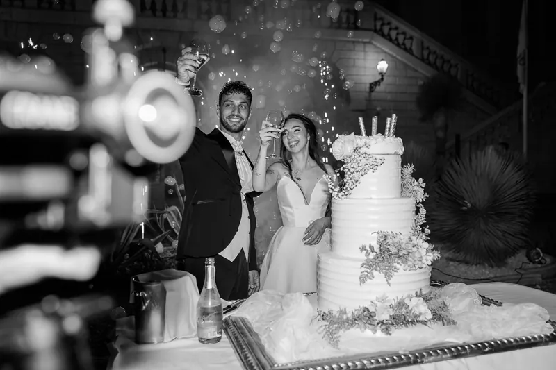 Miriam e Antonino a Villa Fenaroli – torta e festa, foto 4