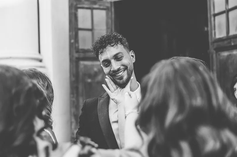 Miriam e Antonino a Villa Fenaroli – l’uscita dalla chiesa, foto 3