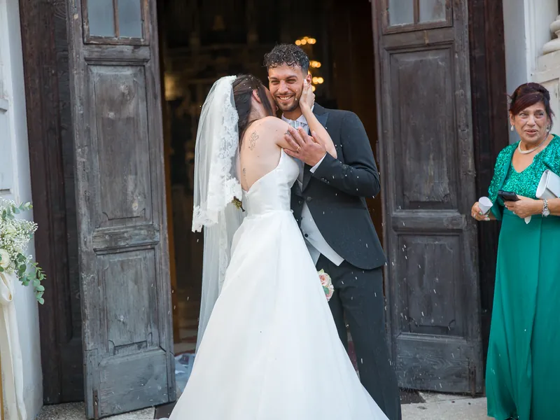 Miriam e Antonino a Villa Fenaroli – l’uscita dalla chiesa, foto 5