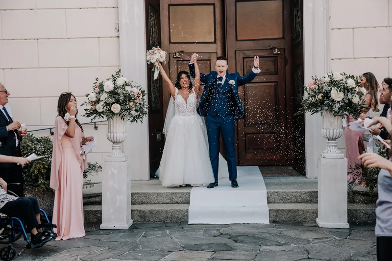 Yesmina e Alessandro a Villa Malliana – la cerimonia in chiesa, foto 15
