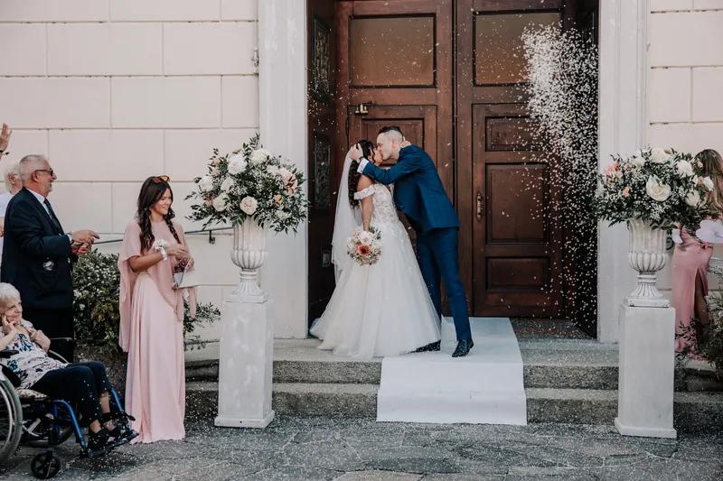 Yesmina e Alessandro a Villa Malliana – la cerimonia in chiesa, foto 16