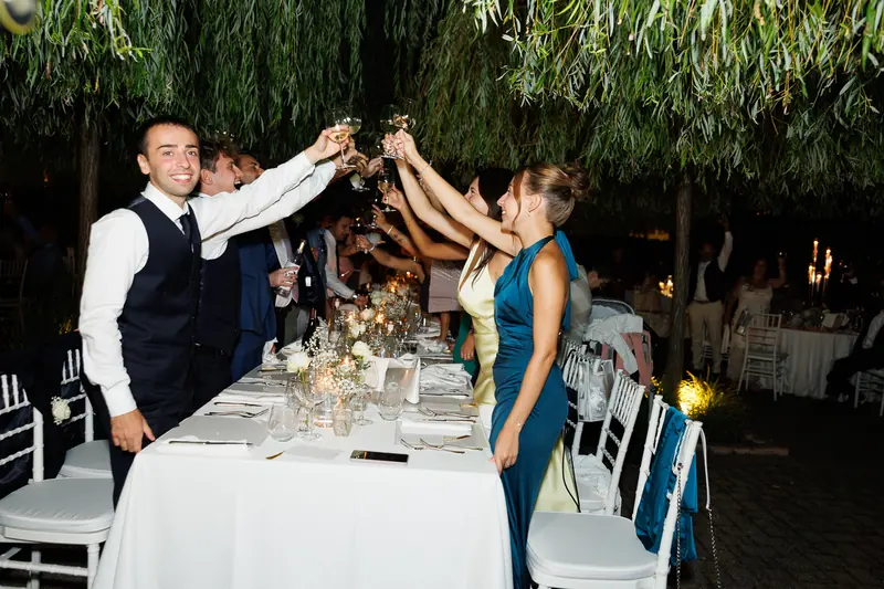 Fabiana e Nicola a Villa Toscanini – la cena all’aperto, foto 2