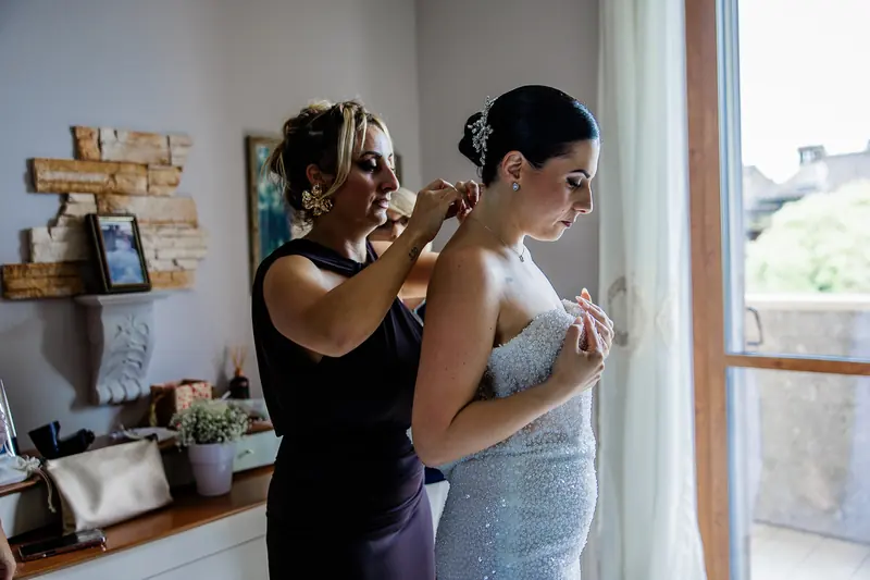 Fabiana e Nicola a Villa Toscanini – i preparativi, foto 15