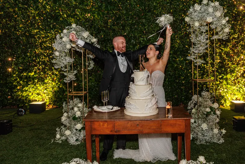 Fabiana e Nicola a Villa Toscanini – la torta e le fontane di luce, foto 4