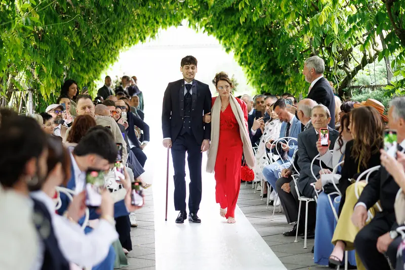 Elena e Dylan a Villa Valenca – la cerimonia sotto il pergolato, foto 2