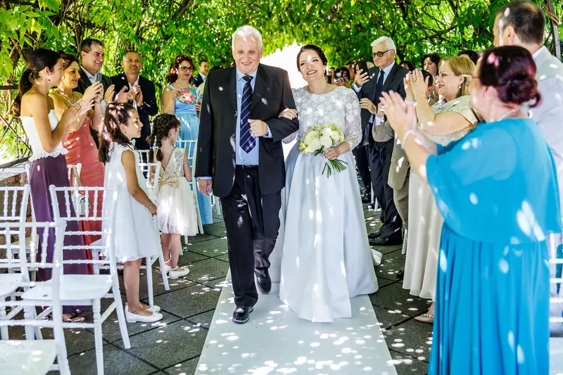 Gerta e Luca a Villa Valenca – la cerimonia sotto il pergolato, foto 4