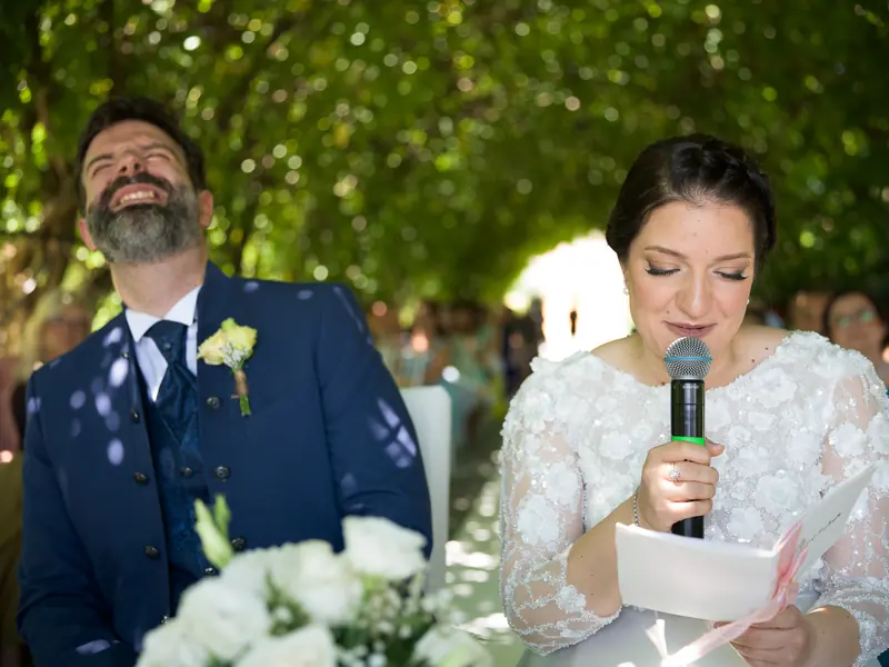 Gerta e Luca a Villa Valenca – la cerimonia sotto il pergolato, foto 11