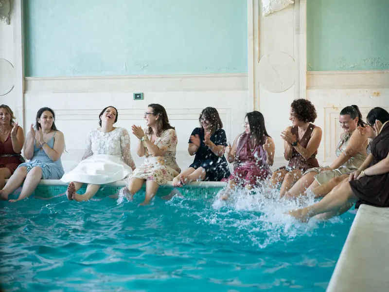 Gerta e Luca a Villa Valenca – la festa in giardino e in piscina, foto 5