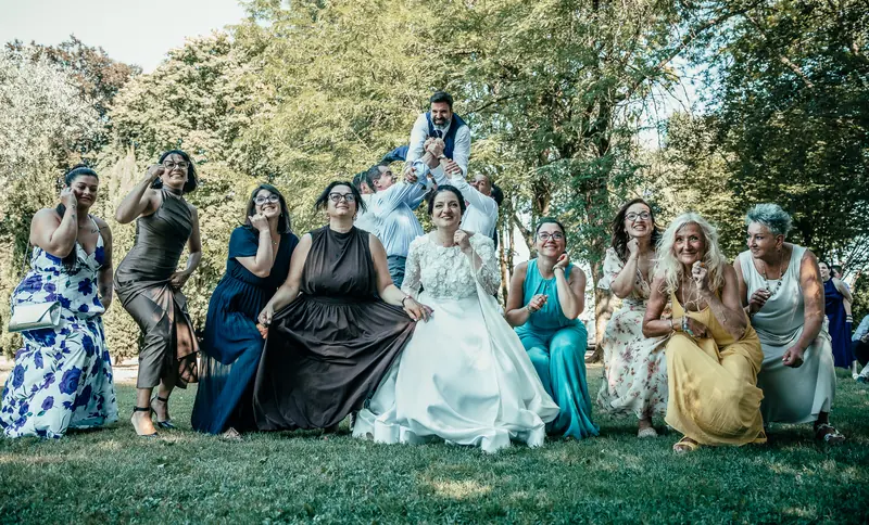 Gerta e Luca a Villa Valenca – la festa in giardino e in piscina, foto 7