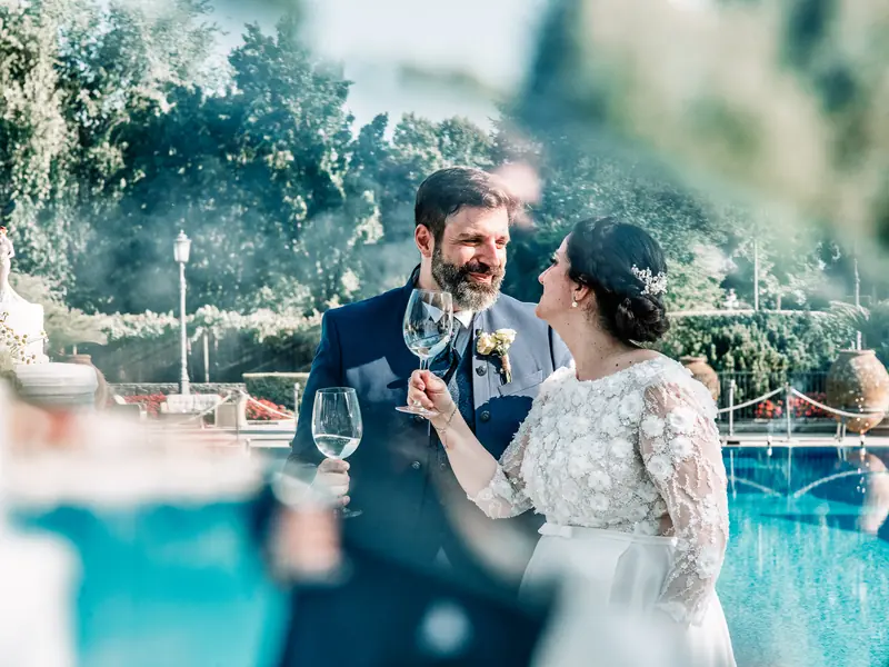 Gerta e Luca a Villa Valenca – la festa in giardino e in piscina, foto 9