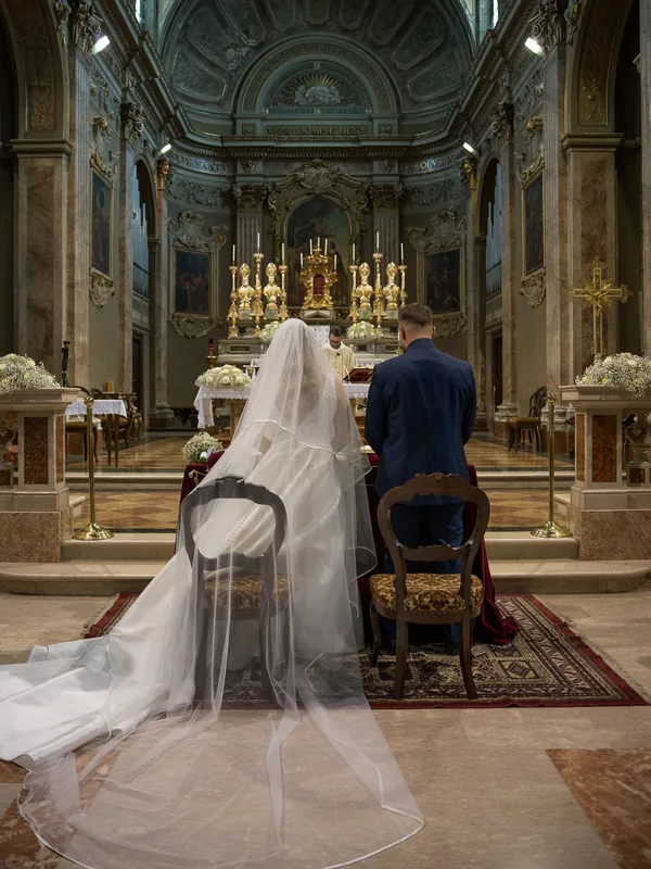 Josephine e Alex a Villa Zaccaria – la cerimonia in chiesa, foto 6