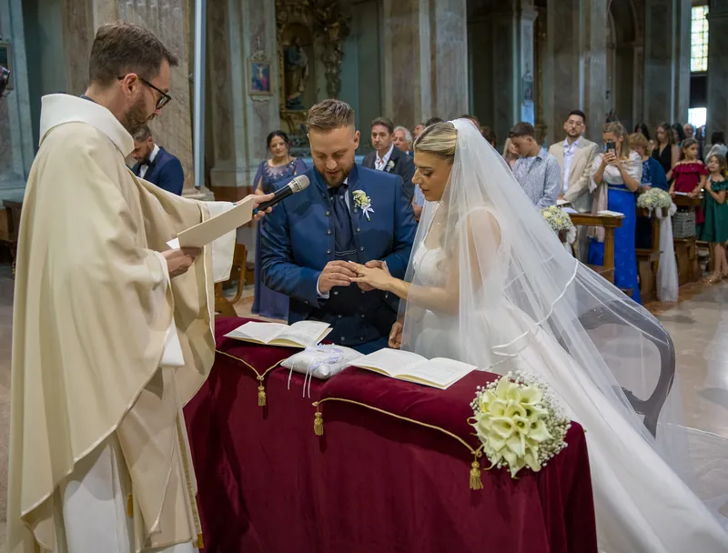 Josephine e Alex a Villa Zaccaria – la cerimonia in chiesa, foto 7