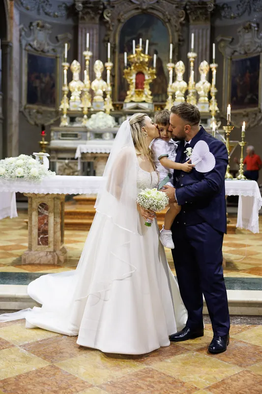 Josephine e Alex a Villa Zaccaria – la cerimonia in chiesa, foto 12