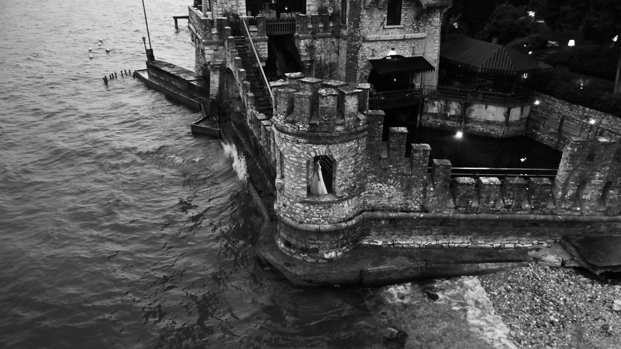 Matrimonio Lago Gardone Riviera Drone