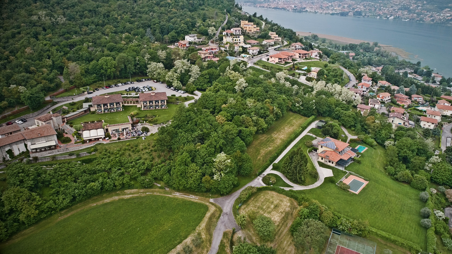 Drone Relais Mirabella Drone Lago Matrimonio