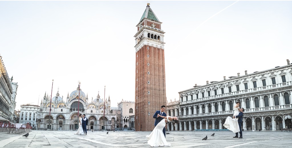 Piazza San Marco innamorati wedding studio
