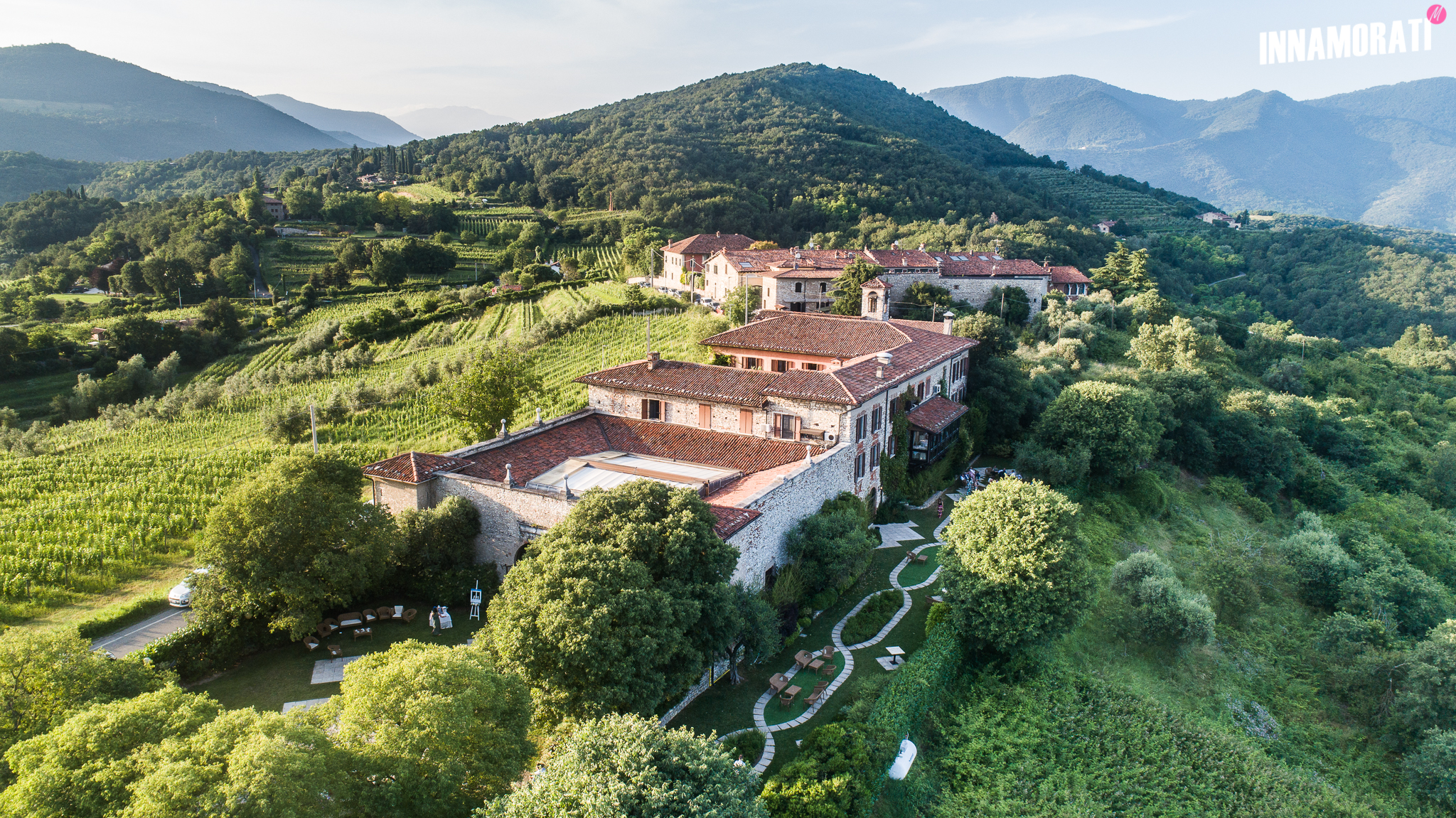 Vista Drone Carlo Magno a Brescia