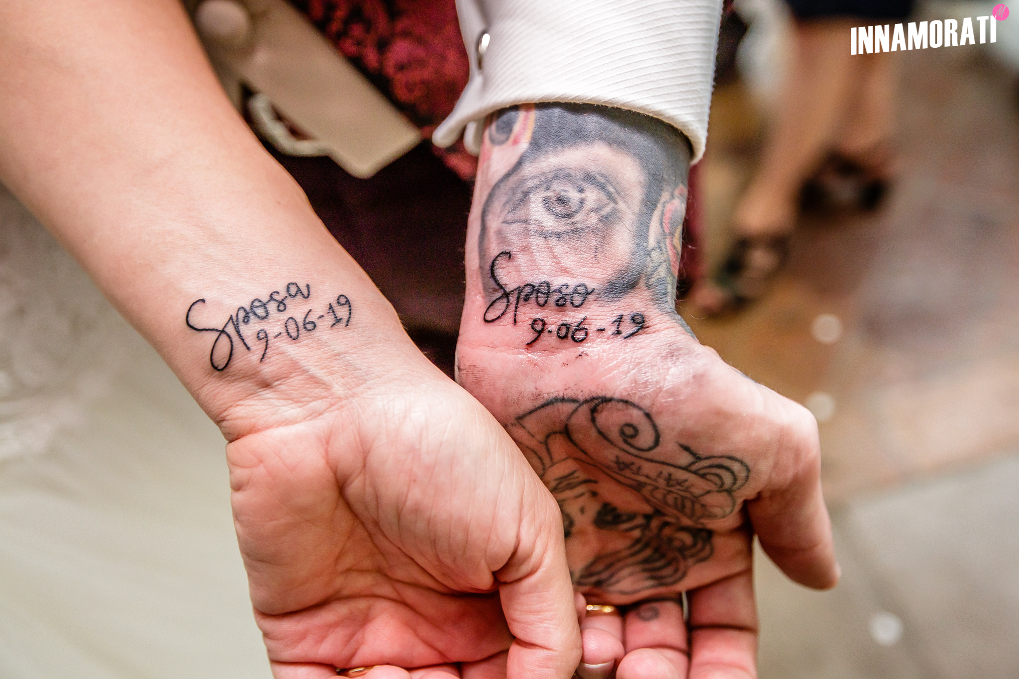 Cumignano sul naviglio sposo e sposa tatuaggio By Innamorati