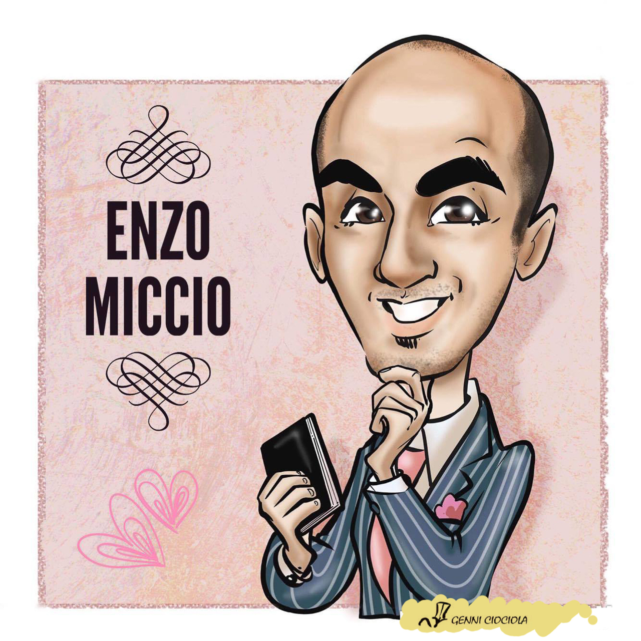 Caricatura wedding planner Enzo Miccio
